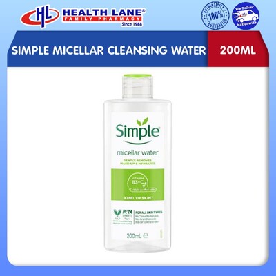 SIMPLE MICELLAR CLEANSING WATER (200ML)